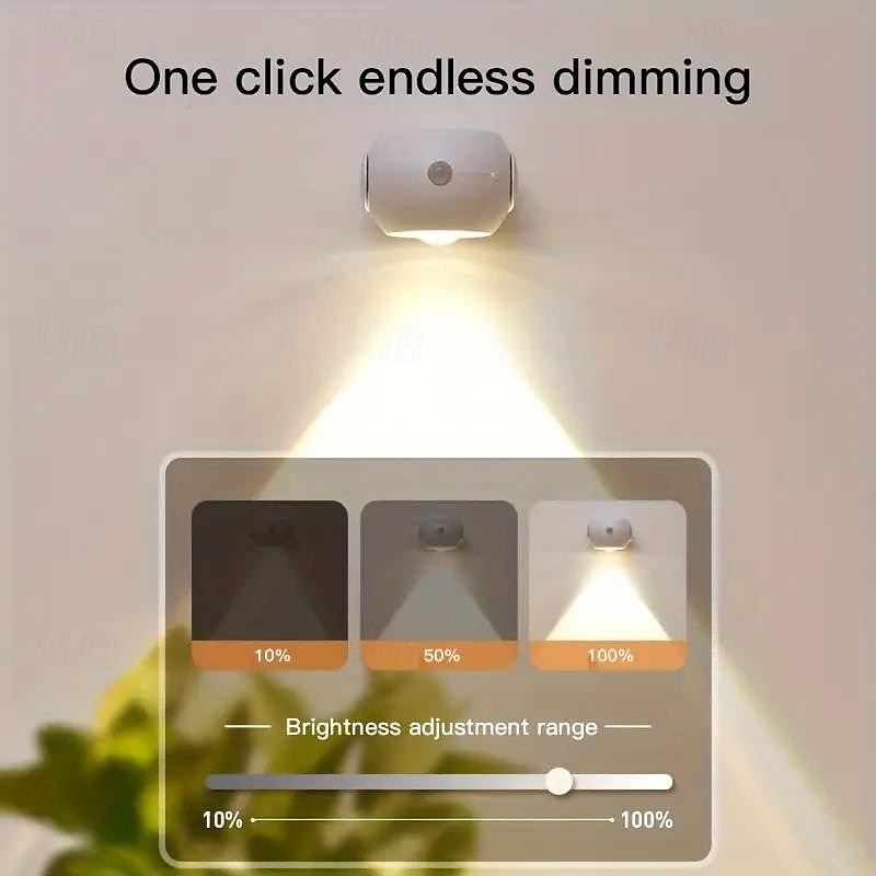 Wireless LED Picture Light with Remote LED Wall Sconce Motion Sensor Night Light Tri- Color Stepless Dimming Sunset Ambient Wall Lamp Adjustable Highlight Display Lamp for Frame Portrait 2025 - $27.99 –P5