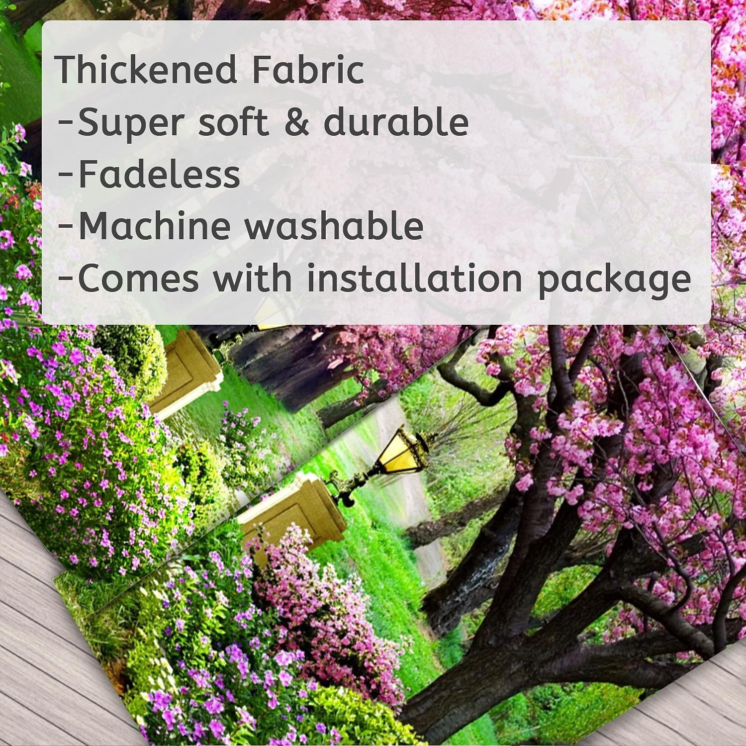 valentinsdag veggteppe kunst dekor teppe gardin piknik duk hengende hjem soverom stue sovesal dekorasjon natur landskap hage tre blomst blomst sti 2026 - $19.99 –P1