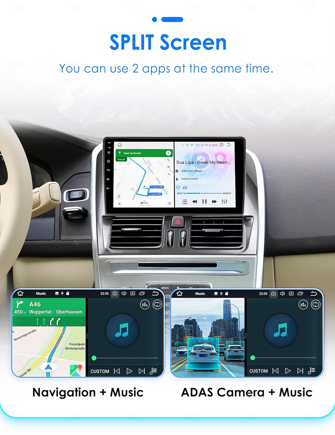 Android 12 Car Radio GPS for Volvo XC60 2008 - 2013 Multimedia Video Player Navigation Wireless Carplay 2025 - $137.99 –P8