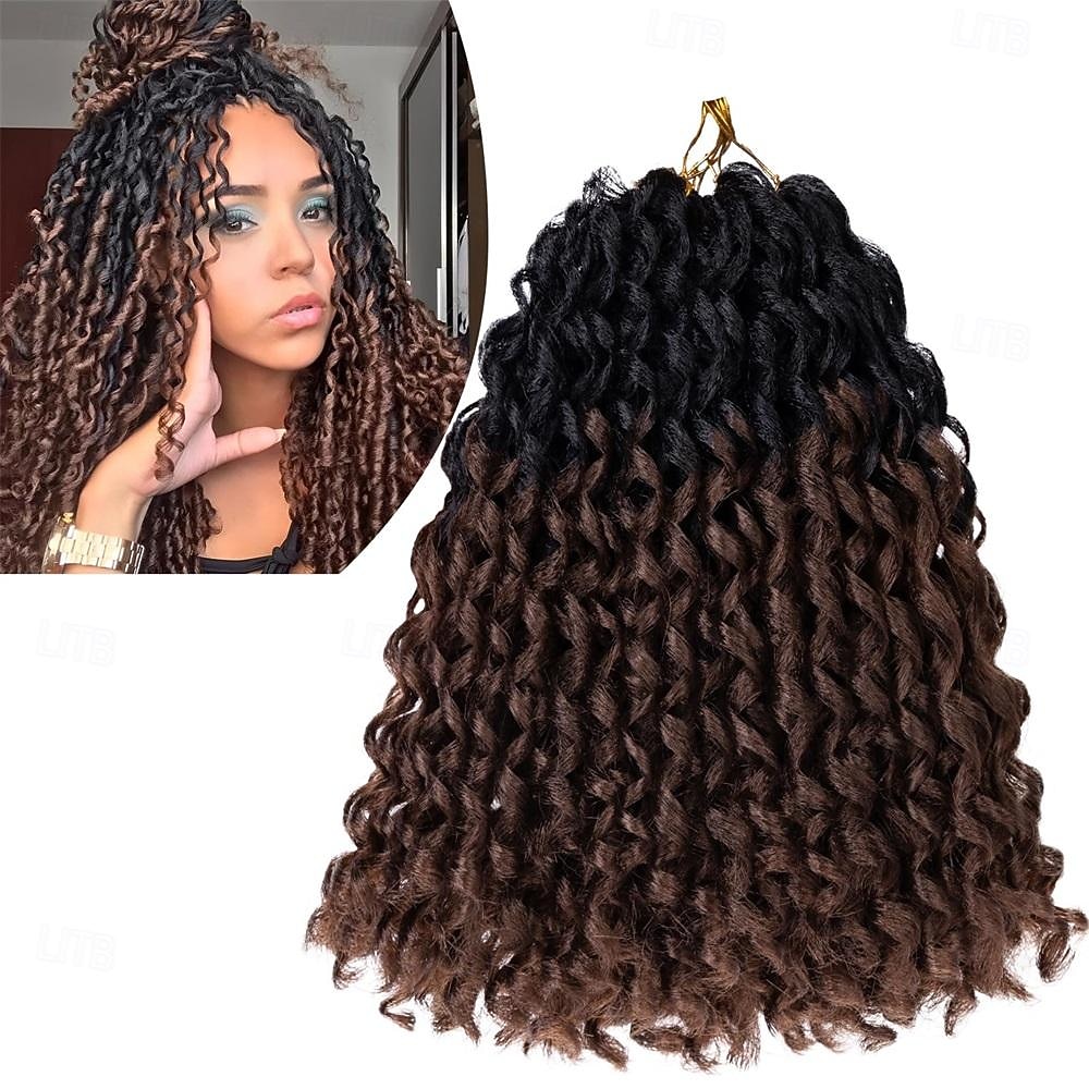 Păr croșetat cu dreadlock moale de 10 inch Extensii de dreadlock cu 160 de fire Pachet de 8 păr croșetat creț moale cu capete ondulate cu undă de apă păr croșetat dreadlock locs păr croșetat pentru 2026 - $40.99 –P7