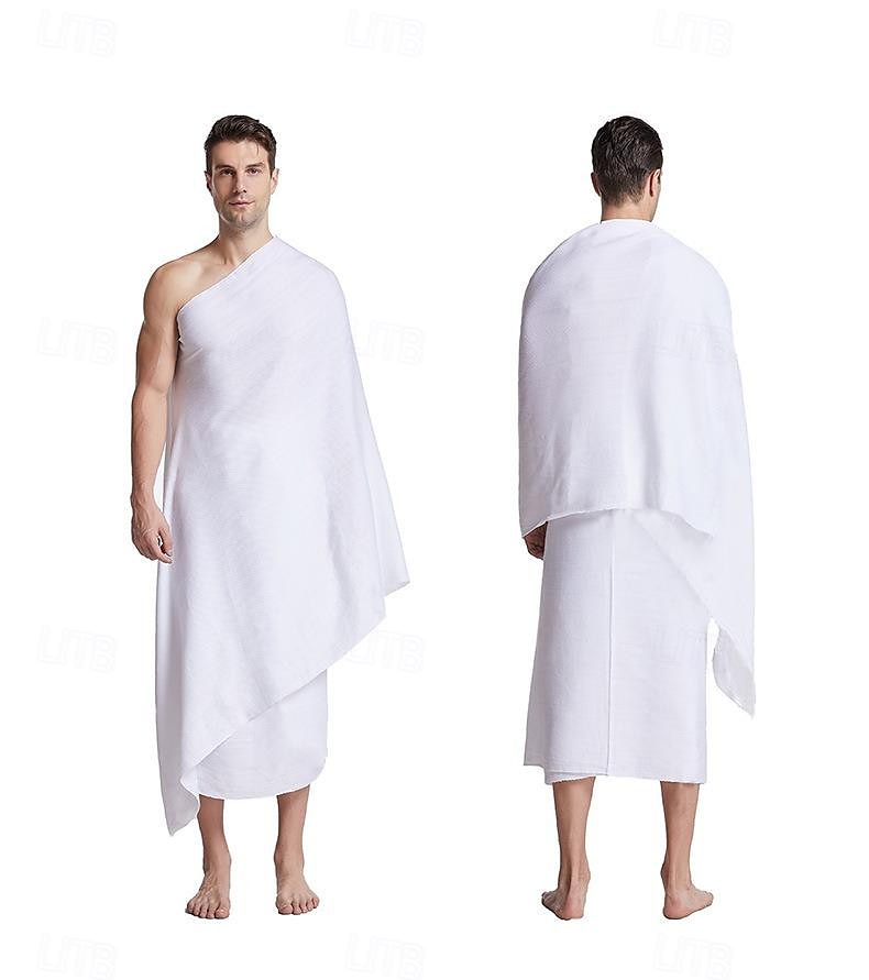 Original türkische Herren-Hajj-Umrah-Kleidung Ahram türkisches superweiches Handtuch-Set mit neuer, schnell trocknender Mikrofaser-Webtechnologie 2025 - $15.49 –P6