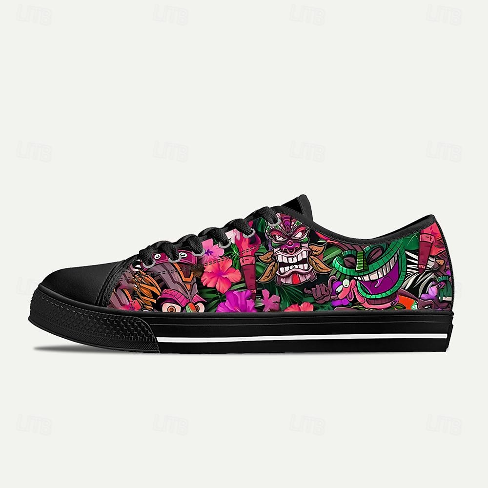Męskie Adidasy Drukuj buty Rozmiar plus Klasyczny Codzienny Styl plażowy Na zewnątrz Codzienny Płótno Wygodny Niepoślizgowy / a Sznurowane Żółty Czerwony Niebieski 2025 - $64.99 –P10