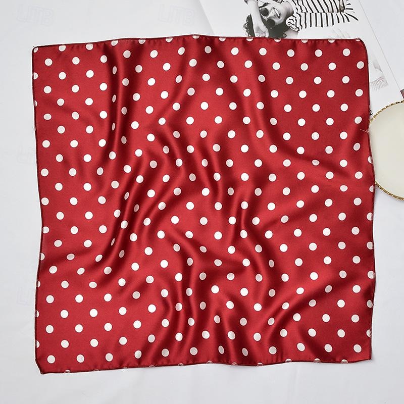 Puntíky Retro 50. léta Bandana Puntíky Dámské Plesová maškaráda Výkon Párty loučení se svobodou nevěsty Dospělí šála či šátek Celý rok 2025 - $9.49 –P6