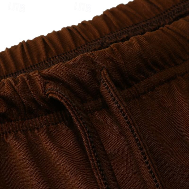 Men's Trousers Summer Pants Harem Pants Casual Pants Drawstring Elastic Waist Graphic Breathable Soft Casual Daily Holiday Streetwear Ethnic Style Black Blue Micro-elastic 2025 - $16.49 –P11