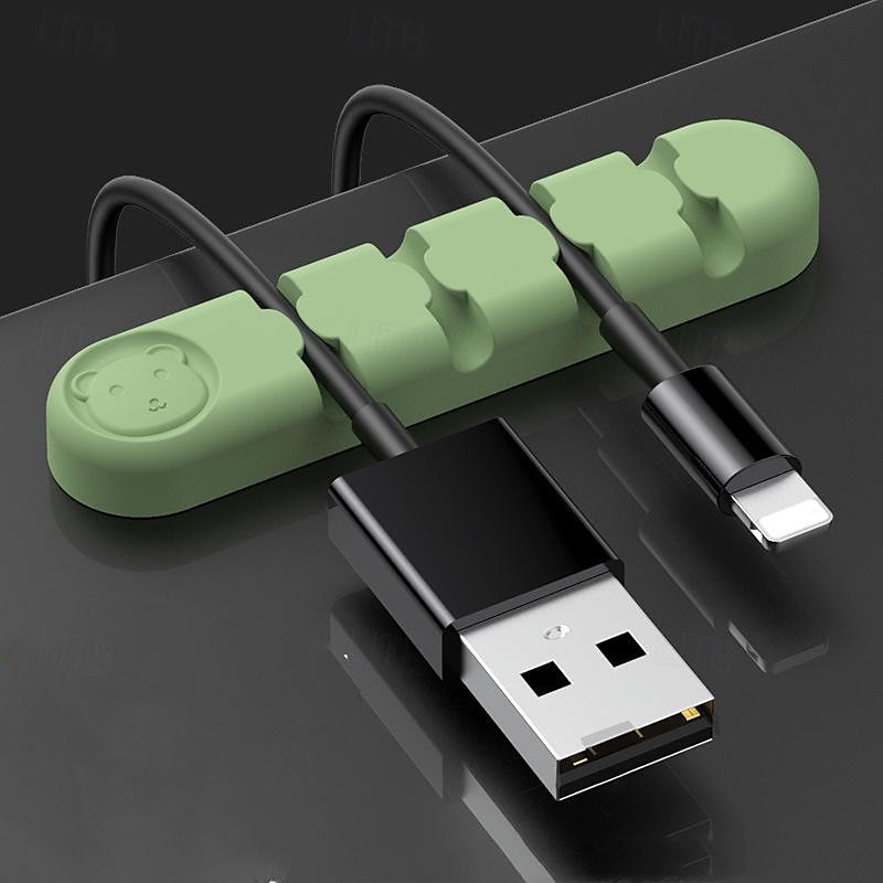 3 pakke kabelklips ledning organisere kabelhåndtering kabel arrangører usb kabelholder ledning organisator ledning klips ledningsholder for skrivebord bil hjem og kontor 2025 - $15.99 –P16