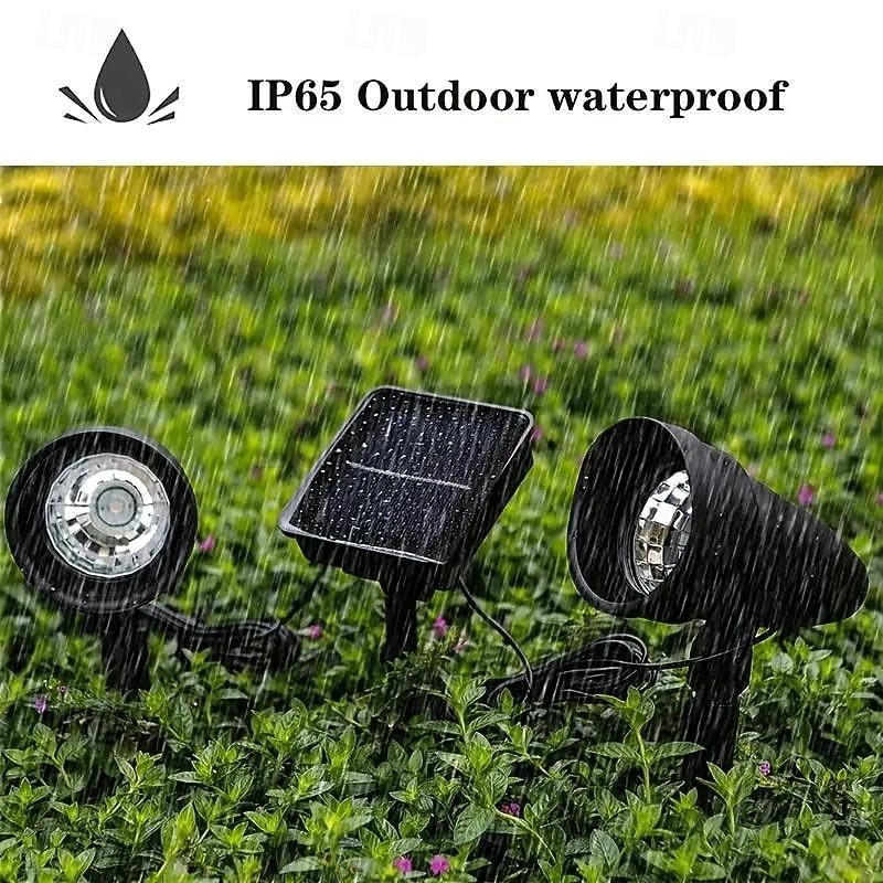 Buitenzonne-energiespotlicht IP65 waterdicht 2-in-1 op zonne-energie gericht licht voor tuin, zwembad, bomen, vijvers, tuindecoratie, landschapsverlichting 2026 - $33.99 –P7