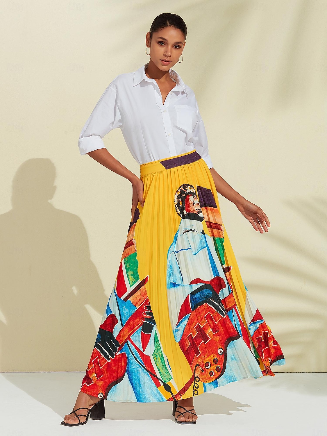 Artistic Print High Beach Skirt 2025 - €61.43 –P4