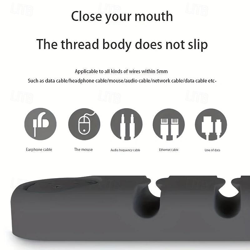 3 pakke kabelklips ledning organisere kabelhåndtering kabel arrangører usb kabelholder ledning organisator ledning klips ledningsholder for skrivebord bil hjem og kontor 2025 - $15.99 –P4