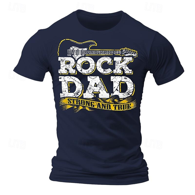 Homens Instrumento Musical Camiseta T-shirt Algodão Manga Curta Gráfico Camisa Preto Azul Escuro Camiseta confortável Esportes Feriado Roupas de estilistas de 2025 por $15.99 –P8