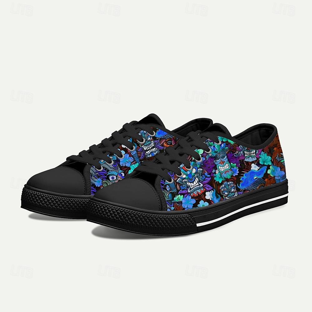 Męskie Adidasy Drukuj buty Rozmiar plus Klasyczny Codzienny Styl plażowy Na zewnątrz Codzienny Płótno Wygodny Niepoślizgowy / a Sznurowane Żółty Czerwony Niebieski 2025 - $64.99 –P5