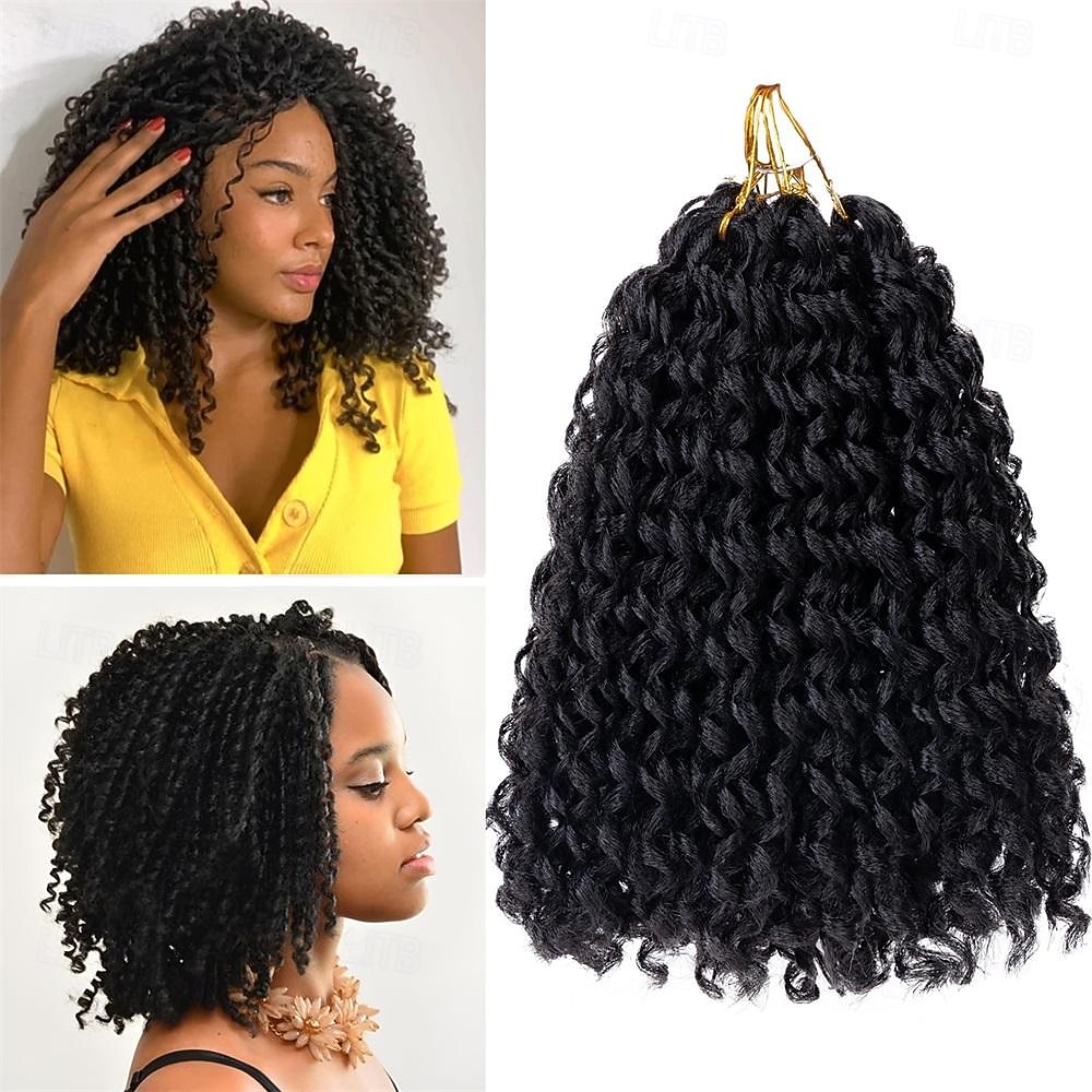 Păr croșetat cu dreadlock moale de 10 inch Extensii de dreadlock cu 160 de fire Pachet de 8 păr croșetat creț moale cu capete ondulate cu undă de apă păr croșetat dreadlock locs păr croșetat pentru 2026 - $40.99 –P1