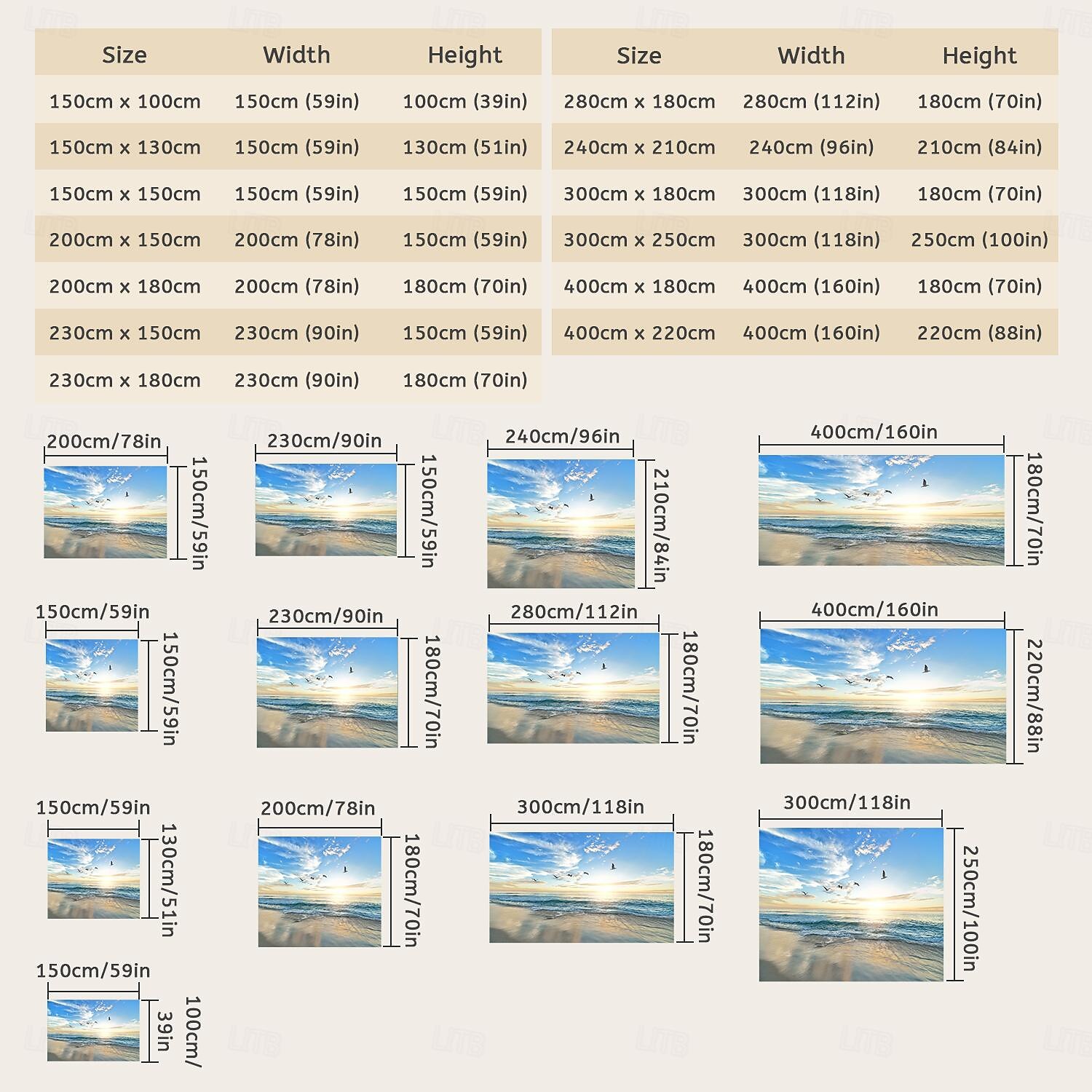 Beach Seagull Digital Printed Large Tapestry Decor Wall Art Tablecloths Bedspread Picnic Blanket Beach Throw Tapestries Colorful Bedroom Hall Dorm Living Room Hanging 2025 - $16.99 –P7
