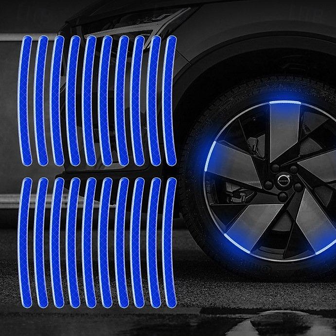 20 buc autocolant reflectorizant pentru butucul roții mașinii benzi reflectorizante pentru janta anvelopei luminoase pentru conducerea nocturnă autocolant pentru roată de motocicletă 2025 - $5.49 –P9