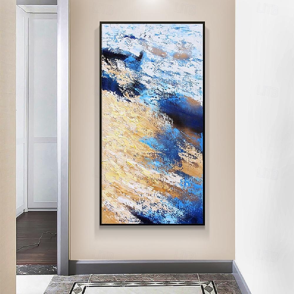 Ручная работа, ручная роспись, настенное искусство, современный абстрактный лесной пейзаж, украшение для дома, декор, рулонный холст, без рамки, нерастянутый 2026 - ₩125939 –P3