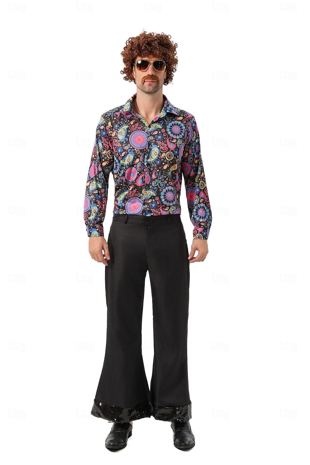 Retro Antiguo Años 70 Accesorios Ropa de Fiesta Hippie Disco Hombre Navidad Víspera de Todos los Santos Carnaval Fiesta de baile Discoteca Desfile del orgullo Adulto Camisas Pantalones 2025 - $52.99 –P3