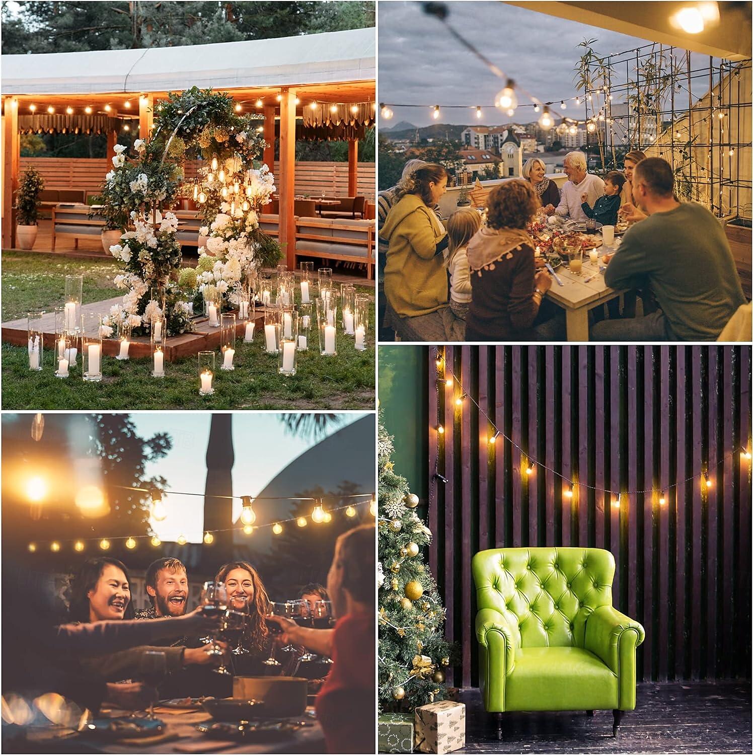 Solar Fairy Lights Outdoor 10/20/30 LED Outdoor Solar Bulbs Fairy Lights 8 Modes Waterproof IP65 Solar Powered Garden Fairy Light Lighting for Wedding Party Garden Yard Balcony 2025 - $37.99 –P12
