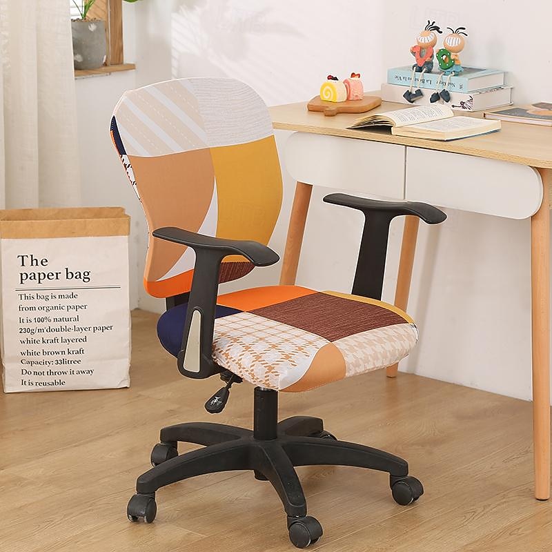 irodai szék huzat számítógép íróasztal szék huzatok sztreccs spandex pormentes univerzális osztott forgó forgó szék huzatvédő 2 db-os készlet,irodai ajándék nőknek férfiaknak 2026 - $17.99 –P5