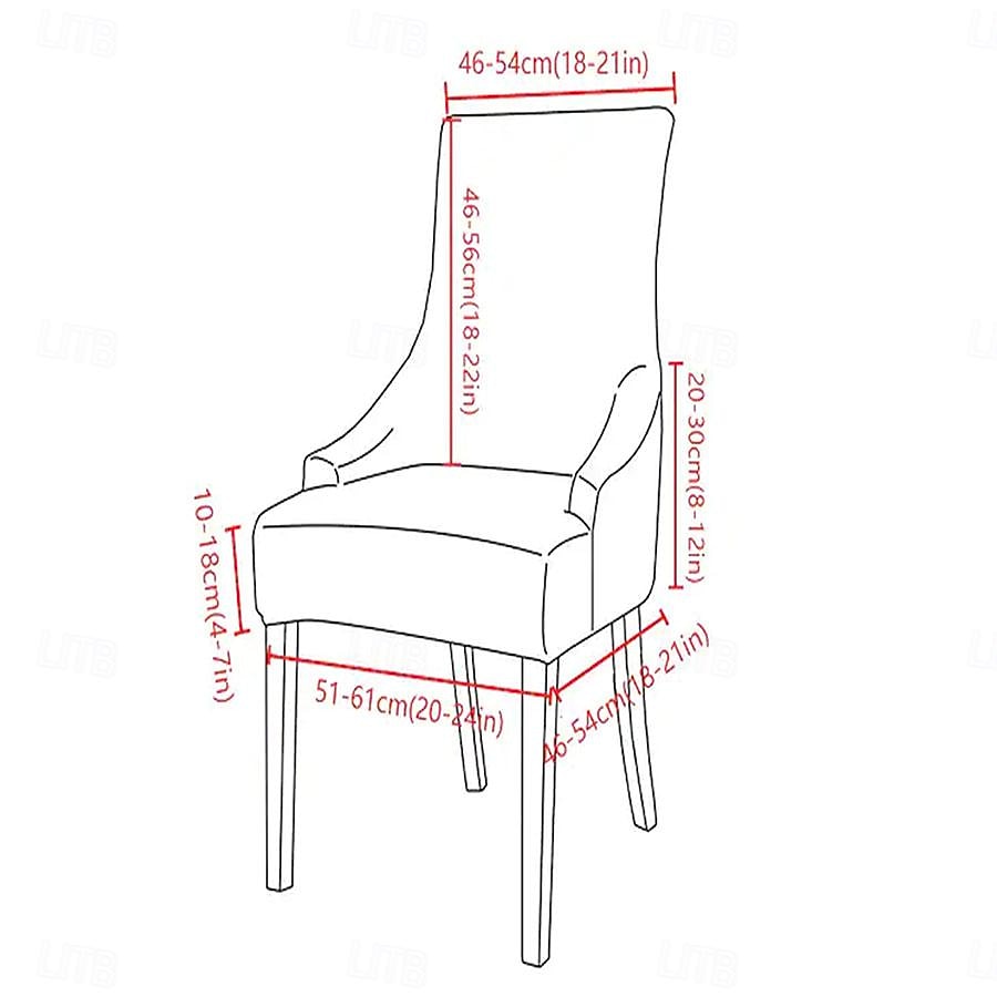 stretch wingback stolsöverdrag överdrag blommigt tryckt, återanvändbart fåtölj skyddsöverdrag för matsal bankett heminredning spandex tyg maskintvättbar handtvättbar 2026 - $30.99 –P1