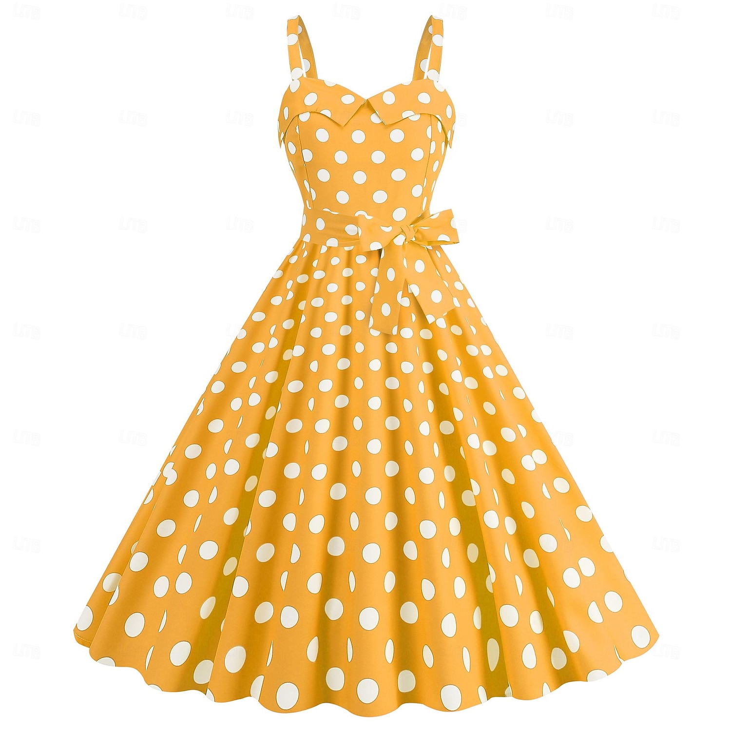 Retrò Vintage Anni 1950 Rockabilly Vestito Abito Swing Pois Per donna Carnevale Mascherata Abbigliamento quotidiano Adulti Vestito Abiti per il ritorno del 2025 a $24.99 –P8