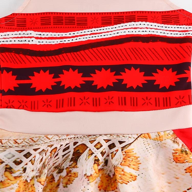 Princeznovské Moana Šaty Cosplay kostým cosplay Filmové kostýmy for Dívčí Dětské Karneval Plesová maškaráda Večírek Plesová maškaráda 2025 - $25.99 –P7