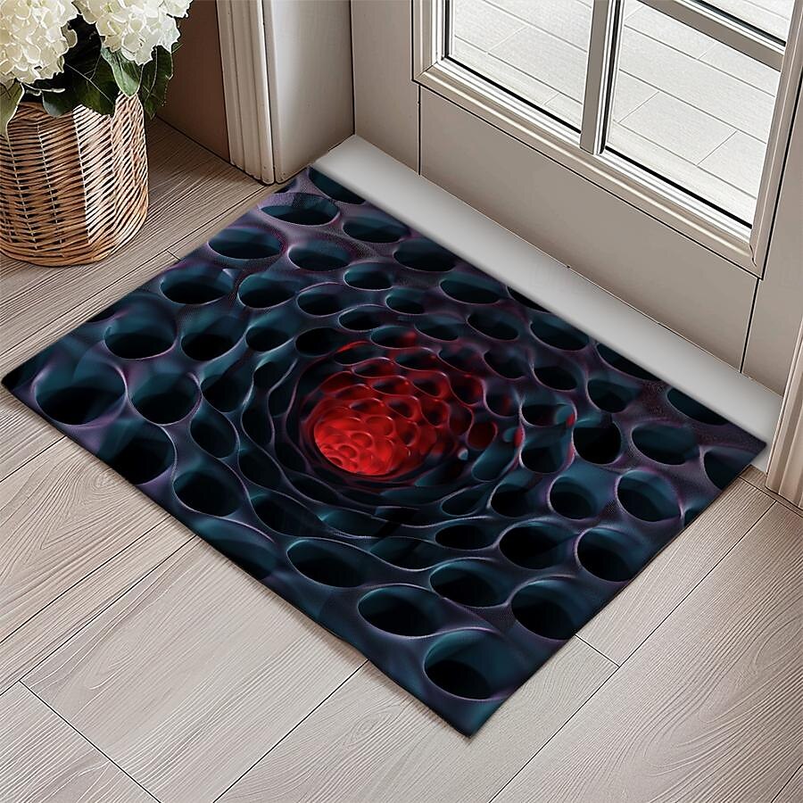 Honeycomb Vortex Doormat Floor Mats Washable Rugs Kitchen Mat Non-Slip Oil Proof Rug Indoor Outdoor Mat Bedroom Decor Bathroom Mat Entrance Rug 2025 - $16.99 –P9