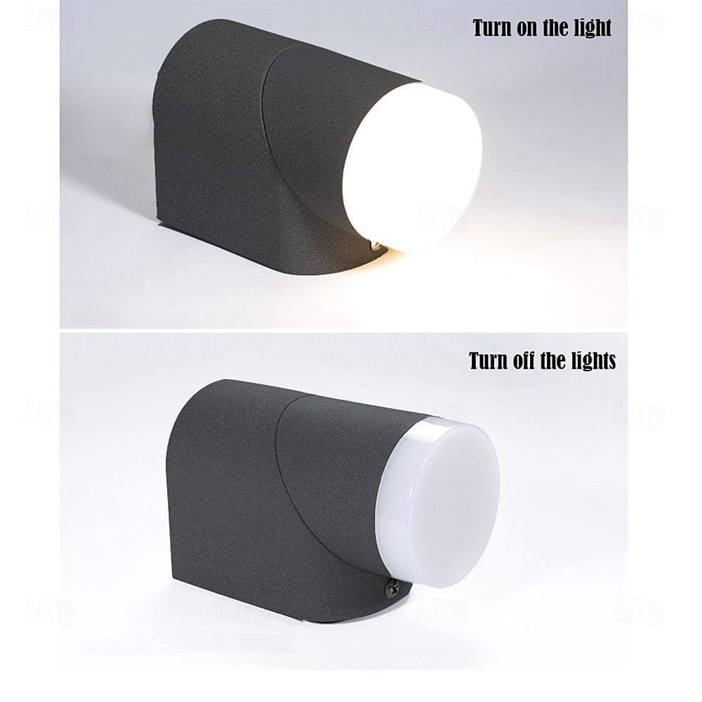 Led Wall Lamp,Aluminum Double Head Outdoor 6W 12W Adjustable Angle Outdoor Waterproof,Eye Protection Suitable For Outdoor Wall Garden Courtyard Garage Hull,Warm White/Ray IP54 85-265V 2025 - $58.99 –P6