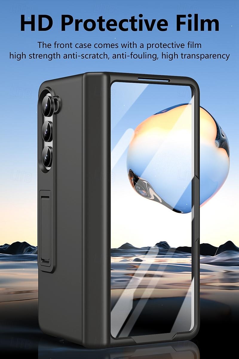 телефон Кейс для Назначение SSamsung Galaxy Z-сгиб 6 Z Fold 5 Z Fold 4 Z Fold 3 Кейс на заднюю панель со стендом и протектор экрана Полная защита тела броня ПК 2025 - $27.99 –P8