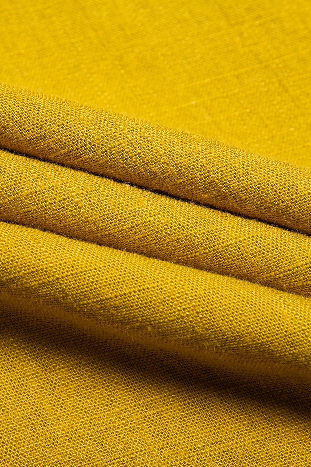 Women's Linen Blend Yellow Bow Detail Midi Tea Dress 2025 - $69.99 –P7