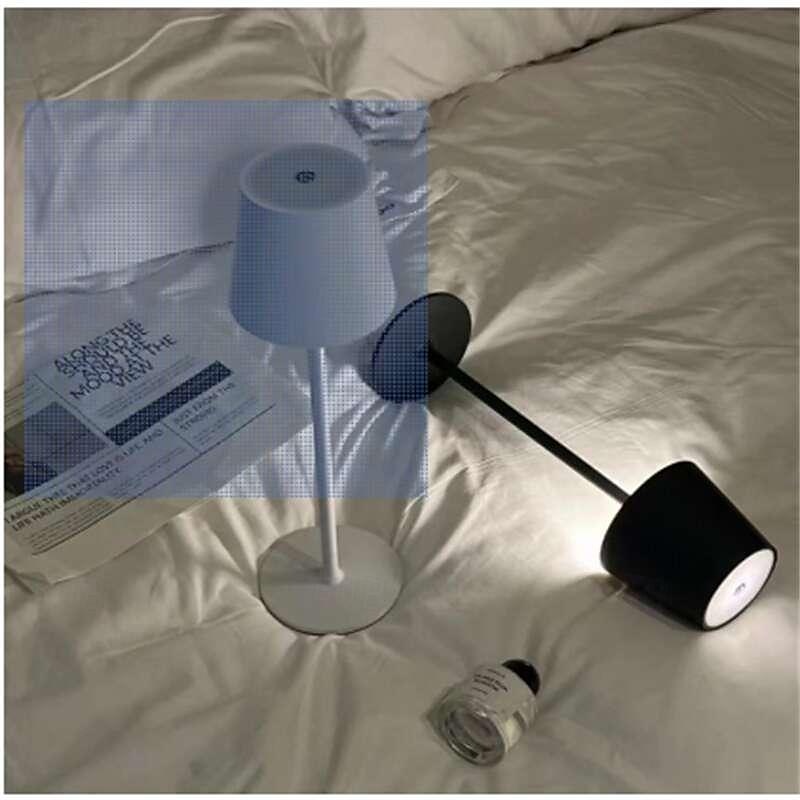 מנורת שולחן אלחוטית LED נטענת מנורת שולחן usb LED משתנה 3 צבעים לעיצוב מנורת שולחן בר במסעדה 2025 - $27.99 –P2