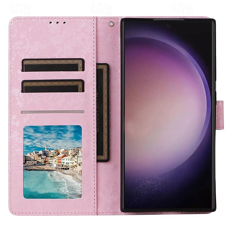 téléphone Coque Pour Samsung Galaxy S25 S24 S23 S23 FE S22 S21 Ultra Plus A14 A34 A54 A24 Étui Portefeuille Avec Dragonne Support Emplacement Carte Fleur Floral TPU faux cuir de 2025 ? $16.99 –P4