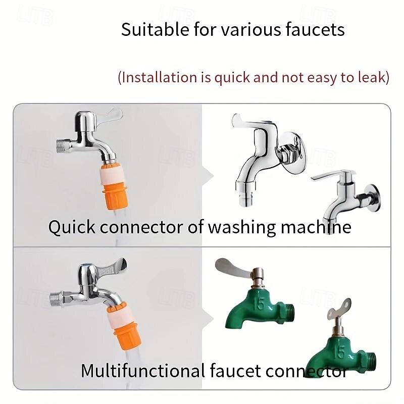 2pcs 16-20MM Faucet Joint Hose To Hard Pipes Adapter Tap Connector Multipurpose garden 2025 - $3.49 –P1