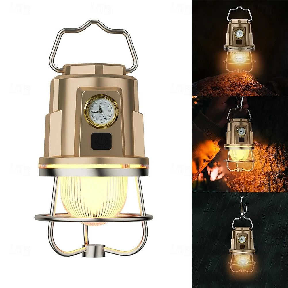 lanterna da campeggio ricaricabile luce per tenda portatile ricaricabile ipx4 accessorio di illuminazione esterna impermeabile per escursionismo pesca decorazione tenda da campeggio all'aperto 1pz del 2025 a $22.99 –P2
