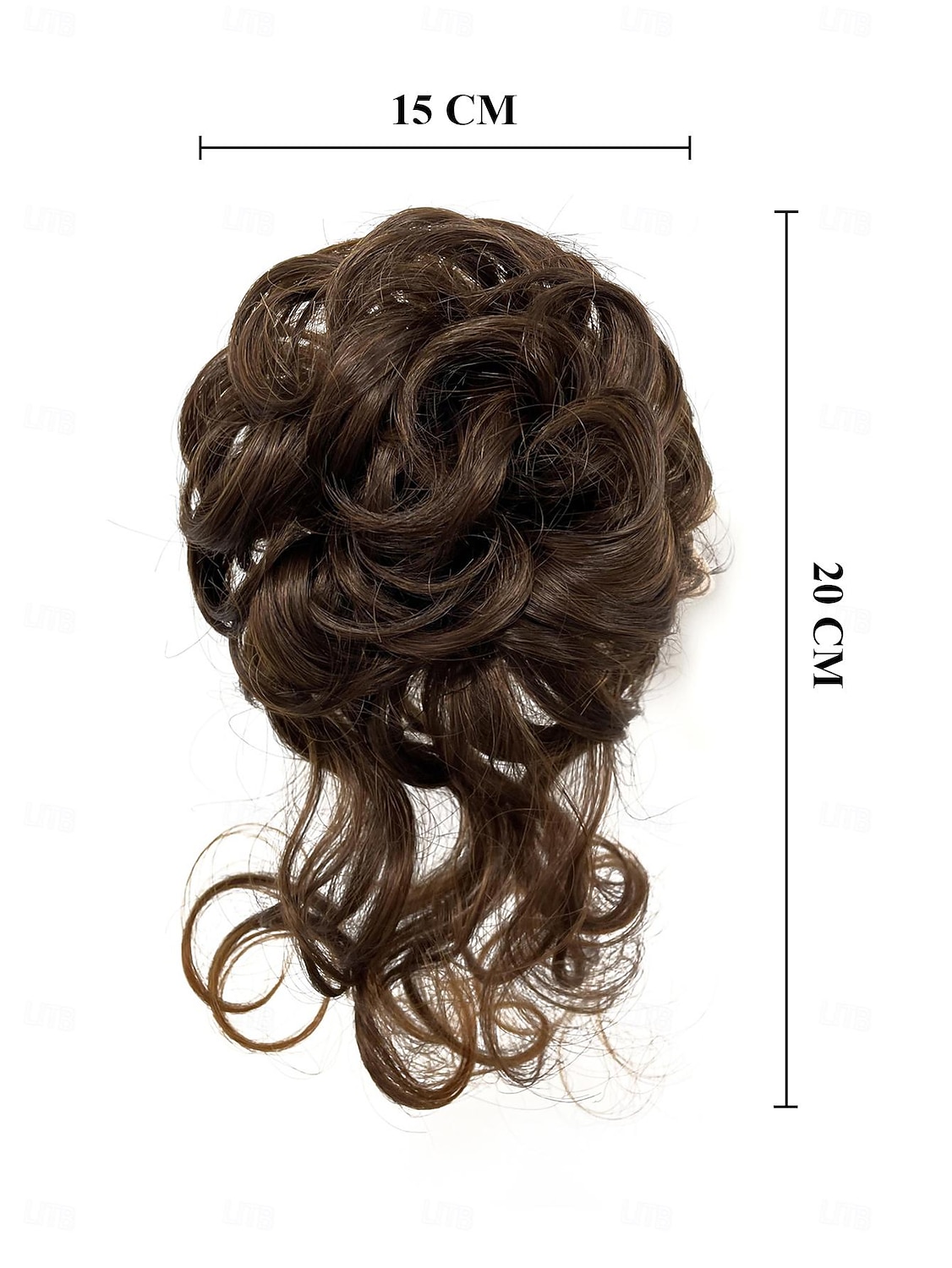 2025年 シニョン ヘアバンド 合成 ヘアピース ヘアエクステンション ウェーブ 弾丸カール パーティー 日常 デイリーウェア ベージュ  コレクション – $6.49 –P1