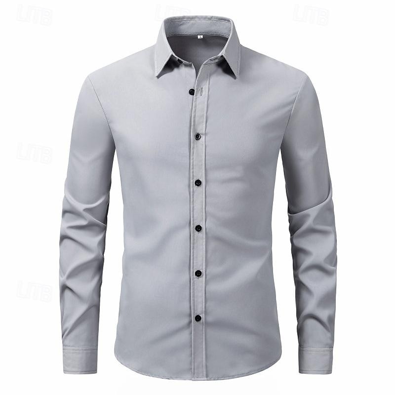 Herren Hemd Sommerhemd Freizeithemd Strandhemd Knopfhemd Schwarz Weiß Rosa Wein Marineblau Langarm Einfach Revers Urlaub Hawaiianisch Button-Down Bekleidung Polyester Mode Lässig Bequem 2025 - $19.99 –P3