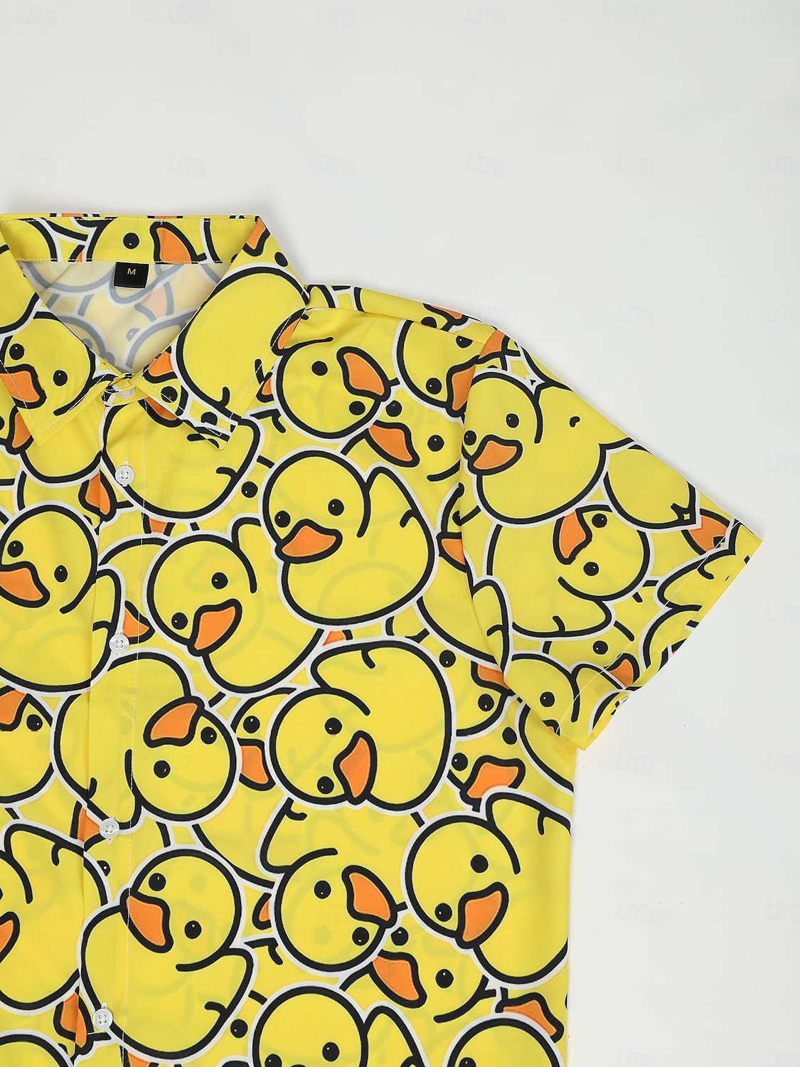 Men's Animal Duck Shirt Summer Hawaiian Shirt Aloha Shirt Short Sleeves Shirt Turndown Fashion Designer Casual Outdoor Street Casual Black Yellow Red 3D Print S M L 2025 - $24.99 –P1