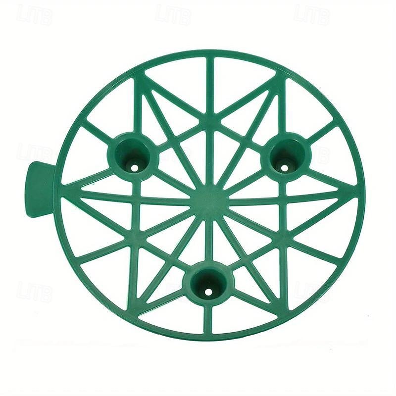 Paquete de 10 soportes para plantas de melón, jaulas, cunas, enrejados para sandía, melón, calabazas, fresas, evita la pudrición del suelo, reutilizable (soporte redondo para sandía) 2025 - $9.99 –P11