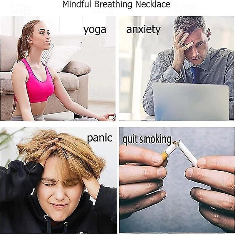 Ожерелье для прекращения курения Ожерелье для беспокойства Ожерелье для дыхания Ожерелье для прекращения курения Облегчение стресса Осознанное Ожерелье Ожерелье для медитации Подарок на День Святого 2026 - $15.49 –P5