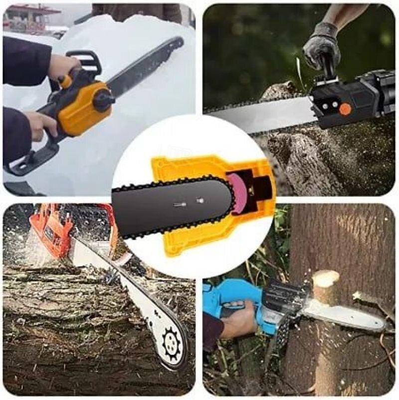 SWOJG Chainsaw Teeth Sharpener, Universal Chain Saw Blade Fast Working Sharpening