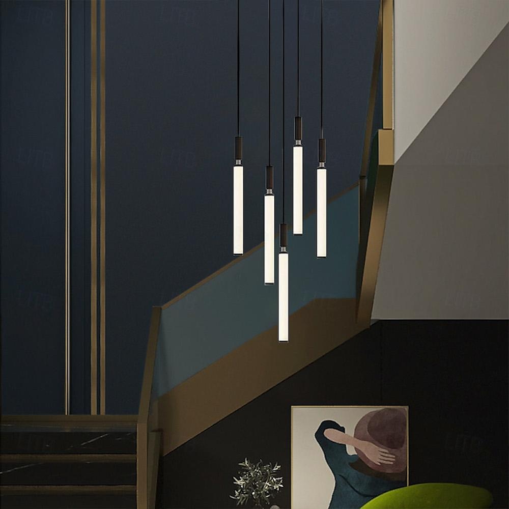 LED Chandelier Dimmable 3/5/7/11 Pendant Light for Kitchen Island Stairs 110-240V 2025 - $601.99 –P5
