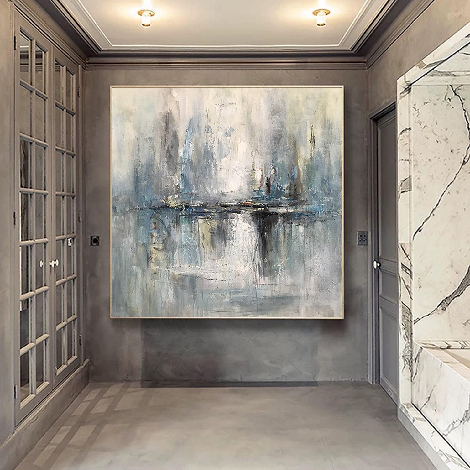 grande peinture sur toile peinte à la main art mural peinture abstraite sur toile art mural texturé peinture acrylique abstraite grande toile abstraite art de 2025 ? $125.99 –P4