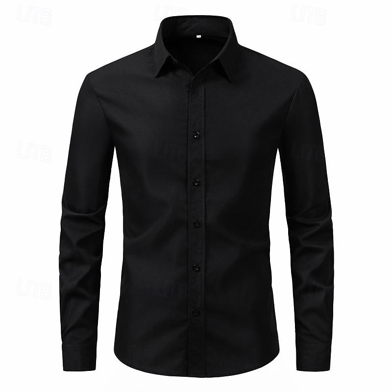 Herren Hemd Sommerhemd Freizeithemd Strandhemd Knopfhemd Schwarz Weiß Rosa Wein Marineblau Langarm Einfach Revers Urlaub Hawaiianisch Button-Down Bekleidung Polyester Mode Lässig Bequem 2025 - $19.99 –P7