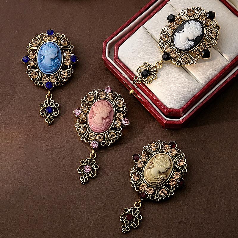Rococo Baroque Victorian Brooch Pins Edwardian Fancy Dress Women's Royal Masquerade Event / Party Adults' Brooch 2025 - $9.99 –P1