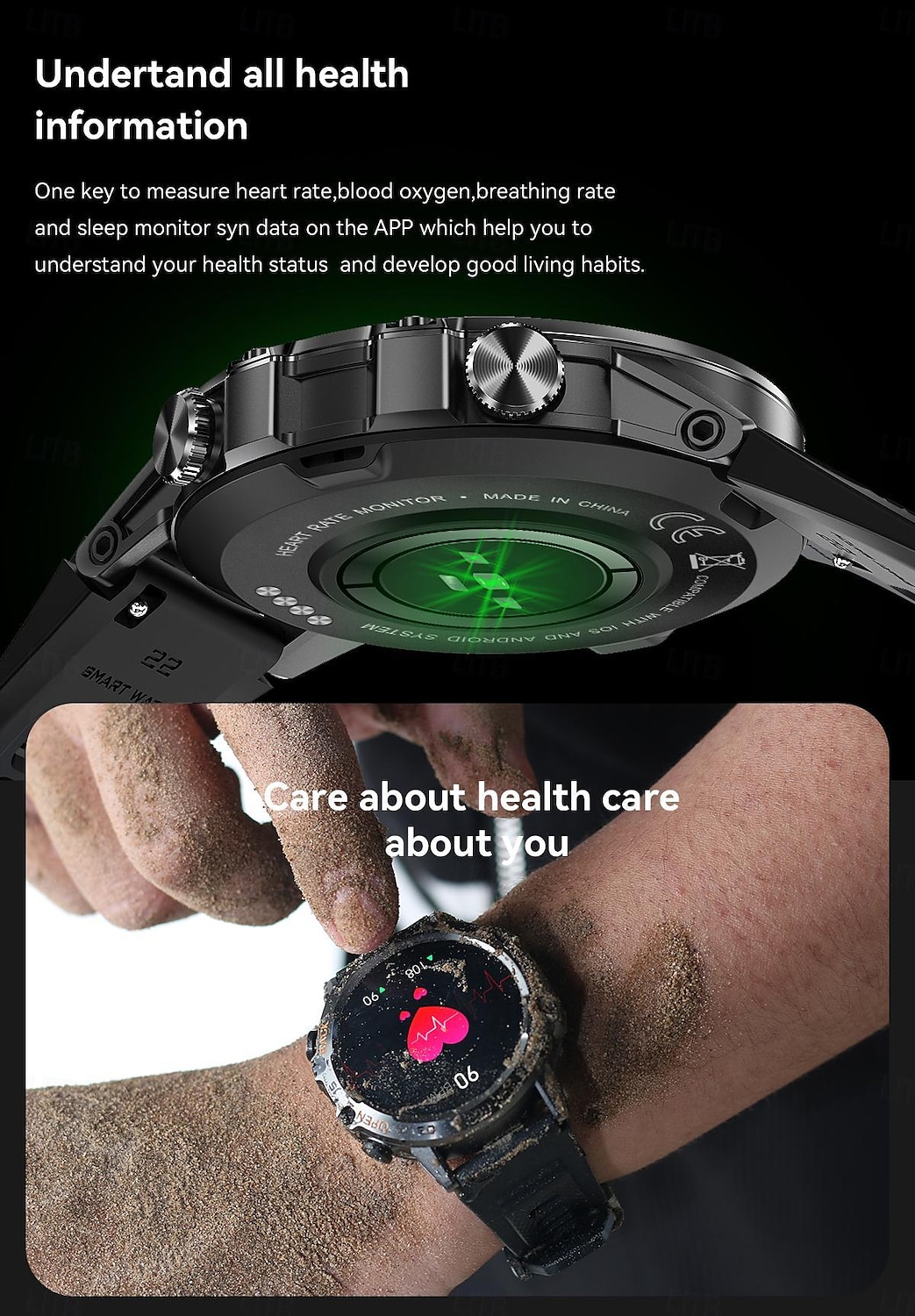 K52 Smart Watch Men 1.39inch IPS Screen Bluetooth Call Custom Dial Heart Rate Health Monitoring Outdoor Sport Smartwatch 2025 - $67.99 –P9