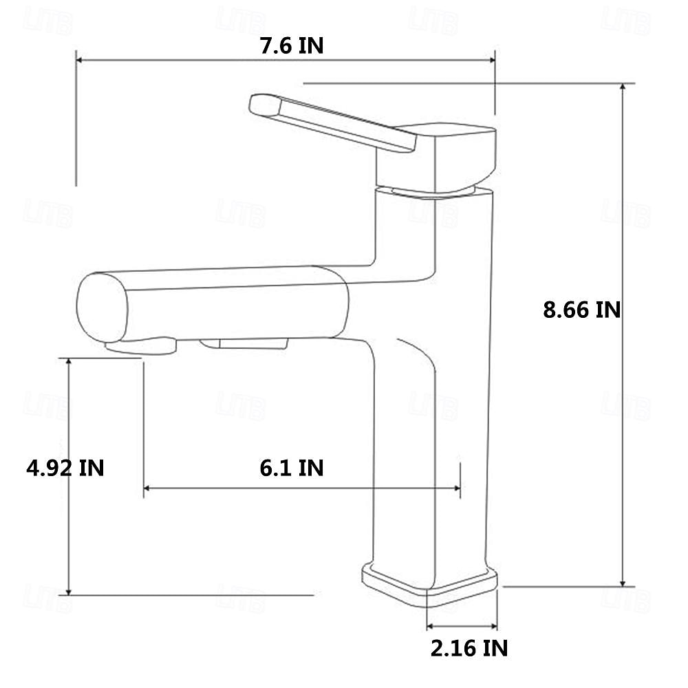 بالوعة الحمام الحنفية - منسحب / كلاسيكي مطلي في وسط التعامل مع واحد ثقب واحدBath Taps 2025 - $129.99 –P1