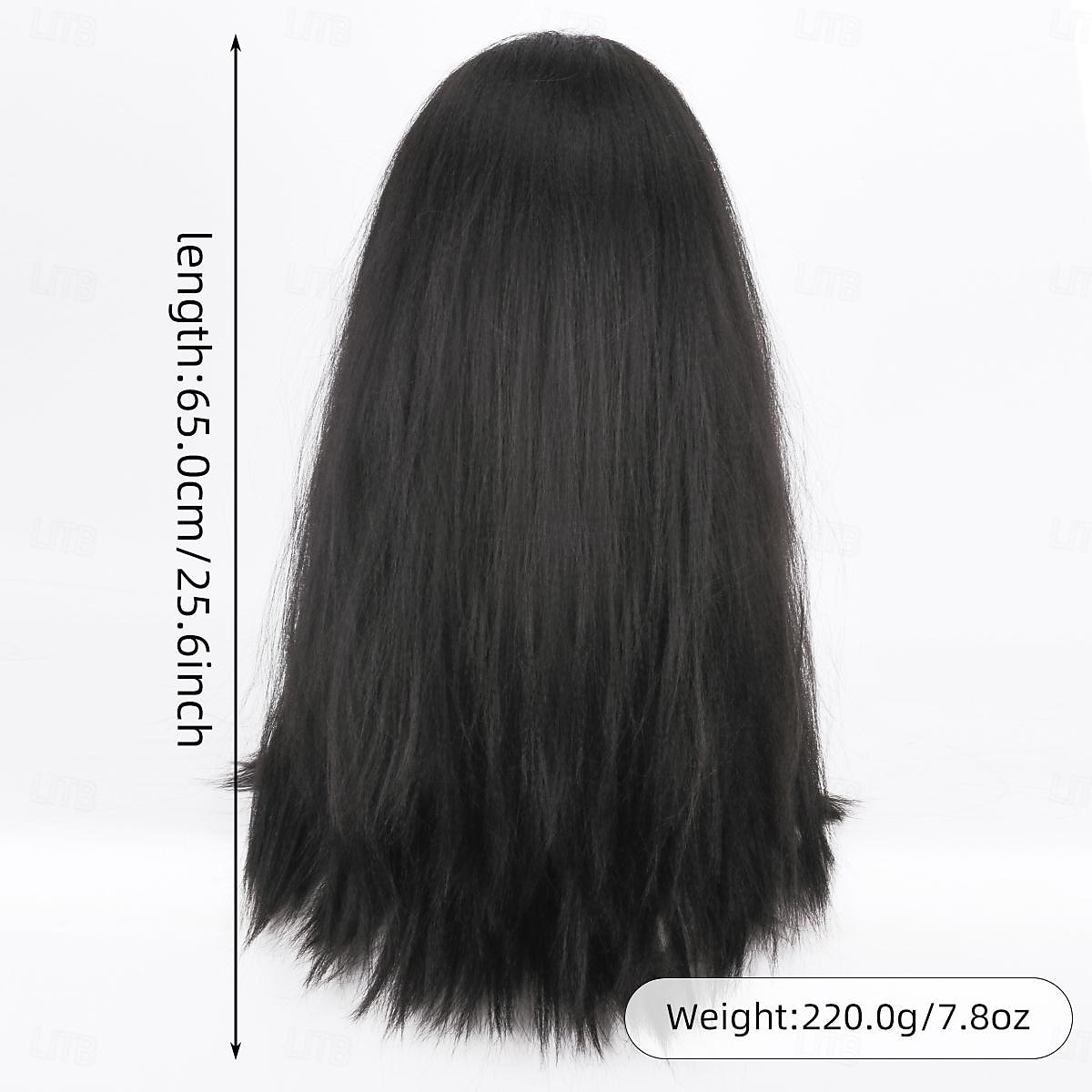 Perruques de cosplay Noir Bouclé Cheveux synthétiques Long Perruques Homme Perruques Pour la fête de 2026 ? $23.99 –P5