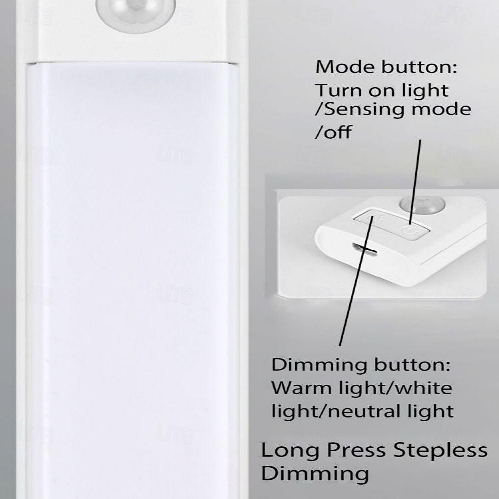 2026年 超薄型人体誘導ライト充電式磁気吸引自己粘着ロング LED ワードローブワインキャビネットライトストリップ  コレクション – $17.99 –P5