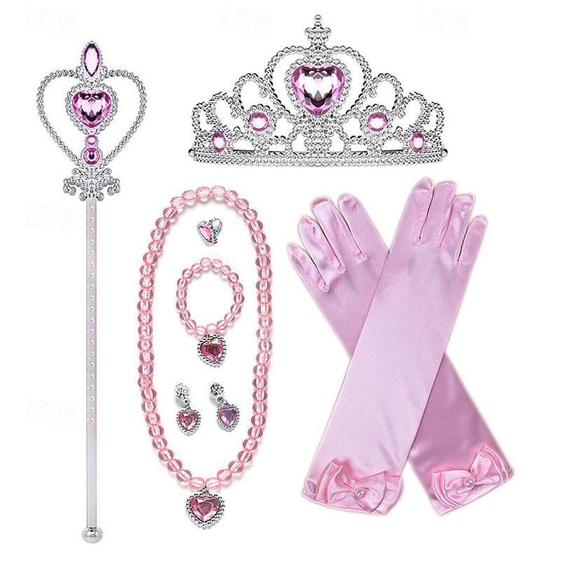 Conjunto de cosplay de acessórios de princesa combinação elsa coroa colar de luva de 2025 por $22.99 –P14