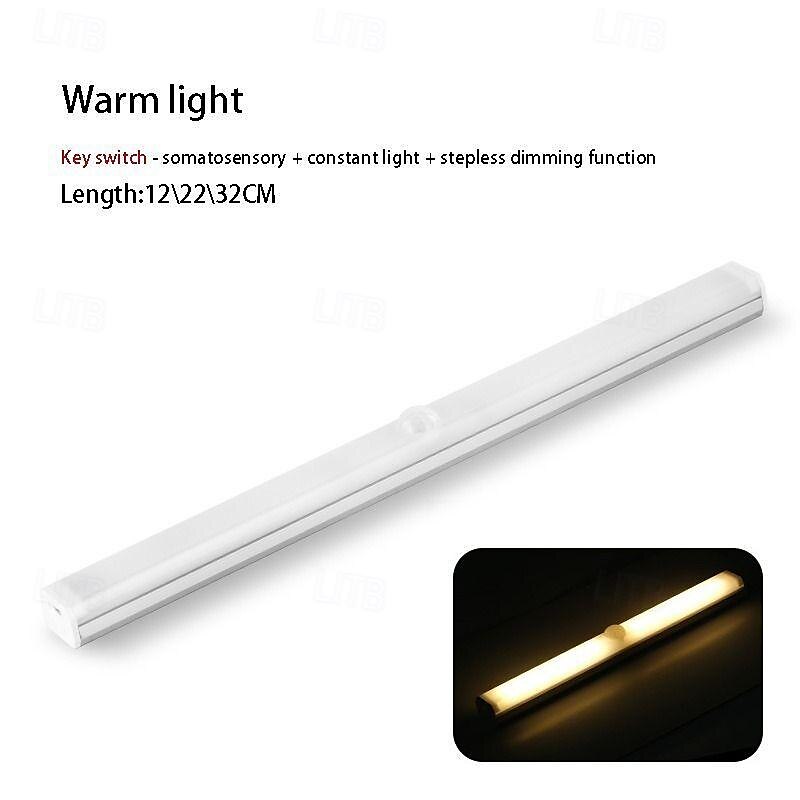 led-liiketunnistinkaappi valo magneettinen langaton liiketunnistin vaatekaappi valo homelife usb ladattava valopalkki päivitä kotisi 2025 - $11.49 –P2