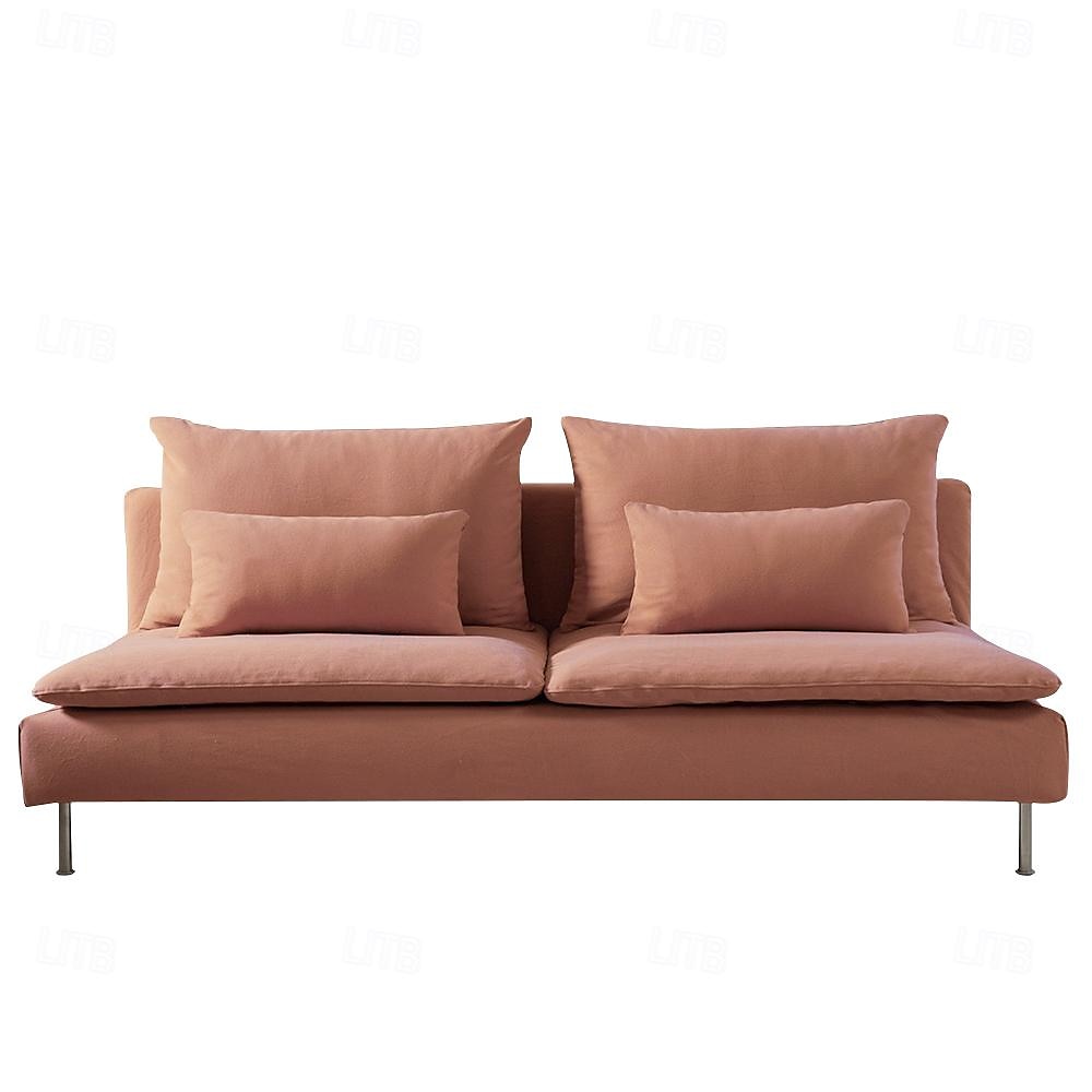 100% Bomull 3-seters Seksjonsdeksel Ensfarget Vatterte Bomullsglidere 8stk Futon Deksel Sett 2025 - $305.59 –P11