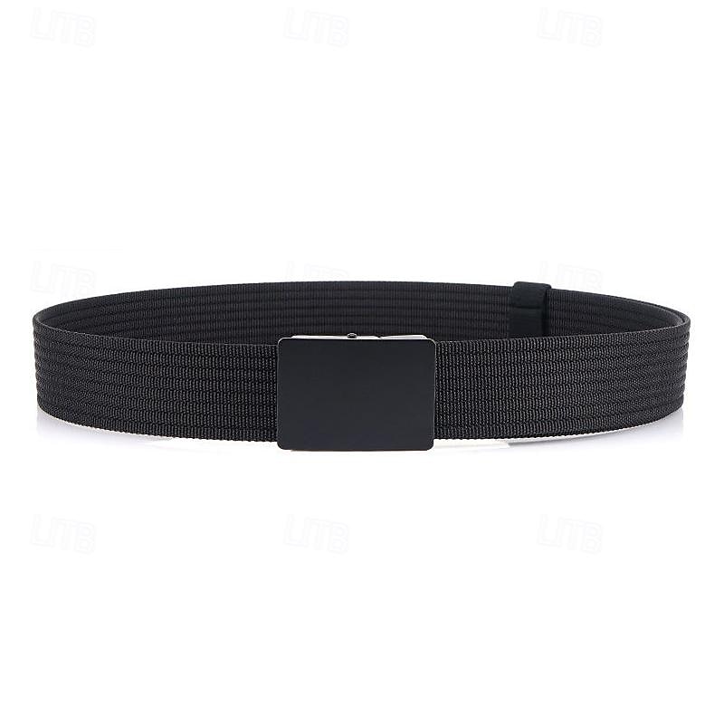 Men's Nylon Belt Waist Belt Black 1# Black Nylon Alloy Durable Adjustable Plain Outdoor Daily 2025 - $12.99 –P13
